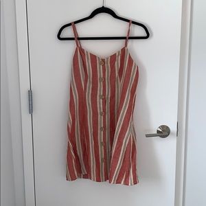 Striped, cross back sun dress